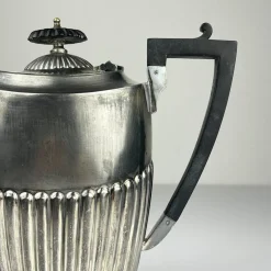 Pamono Antique Silver Plated Coffee Pot by Sheffield, 1890s><noscript><img width=