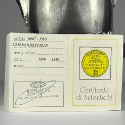 Pamono Antique Silver Plated Coffee Pot by Sheffield, 1890s><noscript><img width=