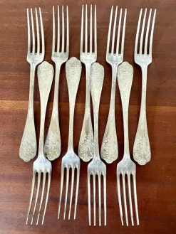 Online Pamono Antique Silver Plated Cutlery, Set of 18