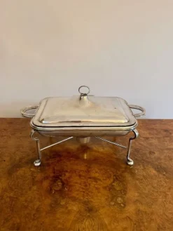 Pamono Antique Silver Plated Egg Warmer by Mappin and Webb, 1900><noscript><img width=
