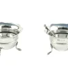 New Pamono Antique Silver Salt Shakers, 1906, Set of 2