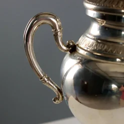 Pamono Antique Silver Sugar Bowl, Italy, 20th Century><noscript><img width=
