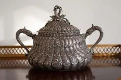 Outlet Pamono Antique Silver Sugar Bowl