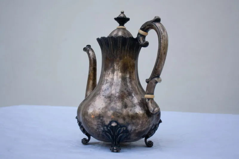 Pamono Antique Silver Teapot