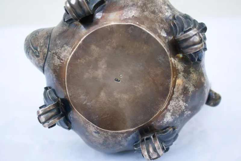 Pamono Antique Silver Teapot