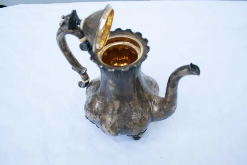 Pamono Antique Silver Teapot