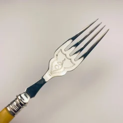Pamono Antique Silver-Plated Fish Knifes and Forks for 12 from Sheffield, England, 1910s, Set of 24><noscript><img width=