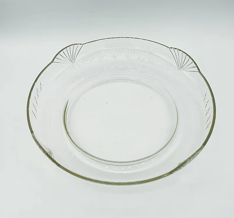 New Pamono Antique Silver-Plated Metal Centerpiece with Glass Bowl