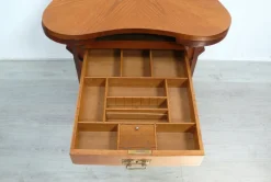 Pamono Antique Small Game Table and Tea Table in Oak Wood, 1900s