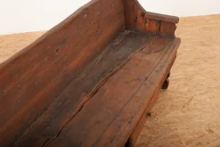 Pamono Antique Solid Wood Bench with Small Drawer><noscript><img width=
