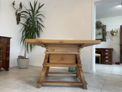 Pamono Antique Solid Wood Farmhouse Table><noscript><img width=