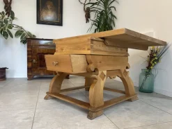 Pamono Antique Solid Wood Farmhouse Table><noscript><img width=