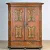 Sale Pamono Antique South German Folk Art Hand-Painted Armoire, 1807
