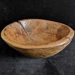 New Pamono Antique Spanish Holm Oak Bowl, 1800
