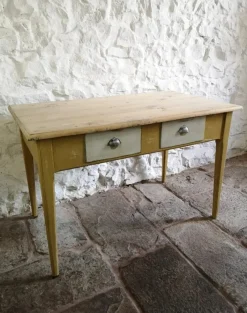 Pamono Antique Spanish Pine Kitchen Table, 1880><noscript><img width=