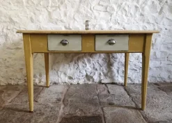 Pamono Antique Spanish Pine Kitchen Table, 1880><noscript><img width=