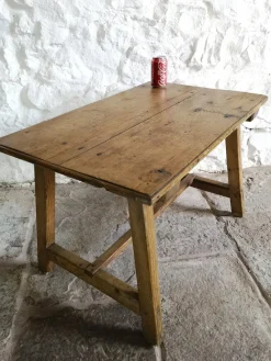 Pamono Antique Spanish Pine Tocinera Table, 1880><noscript><img width=