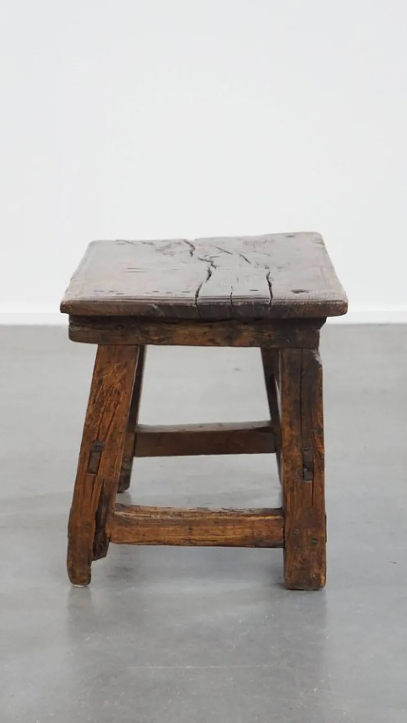 Pamono Antique Spanish Side Table or Stool, 16th Century> Wall Decor