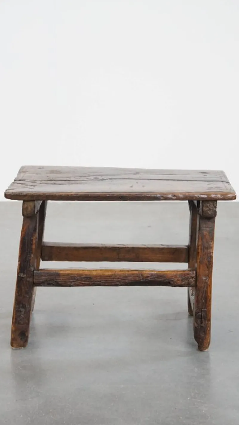 Pamono Antique Spanish Side Table or Stool, 16th Century> Wall Decor