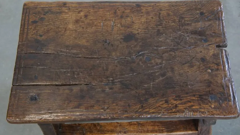 Pamono Antique Spanish Side Table or Stool, 16th Century> Wall Decor