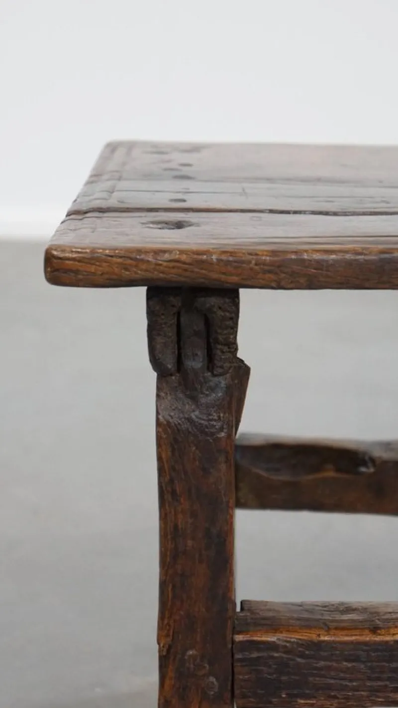 Pamono Antique Spanish Side Table or Stool, 16th Century> Wall Decor