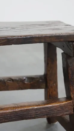 Pamono Antique Spanish Side Table or Stool, 16th Century><noscript><img width=