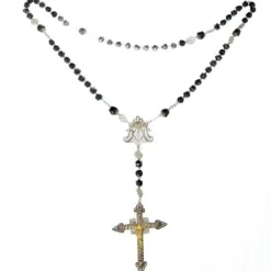 Pamono Antique Spanish Silver Rosary> Necklaces