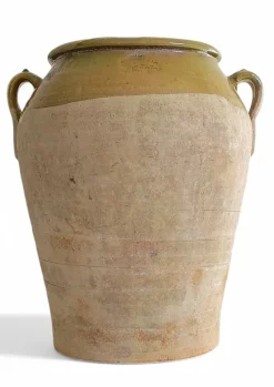 Hot Pamono Antique Spanish Terracotta Olive Oil Jar with Patina, 1890s