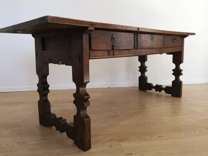 Clearance Pamono Antique Spanish Walnut Writing Table, 1700