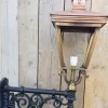 Pamono Antique Square Cast Iron and Copper Wall Lantern> Garden Lighting