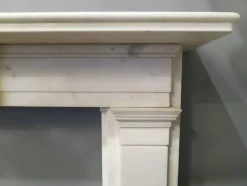 Pamono Antique Statuary Fireplace in White Marble, 1810> Fireplaces And Mantels