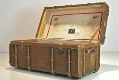 Pamono Antique Steamer Trunk by Moritz Mädler for Mädler, Germany, 1890s