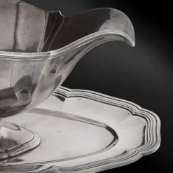 Pamono Antique Sterling Silver Sauce Boat from Leon Lapar><noscript><img width=