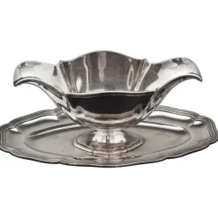 Pamono Antique Sterling Silver Sauce Boat from Leon Lapar><noscript><img width=