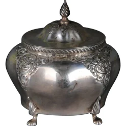 Pamono Antique Sterling Silver Sugar Bowl, England> Dinnerware Accessories