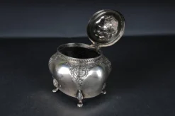 Pamono Antique Sterling Silver Sugar Bowl, England><noscript><img width=