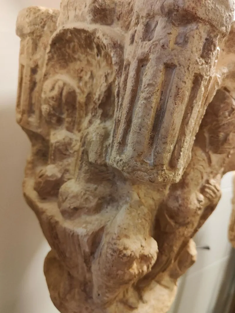 Pamono Antique Stone Capital in Roman Style, 1890> Garden Accessories