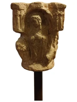 Pamono Antique Stone Capital in Roman Style, 1890><noscript><img width=