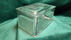 Pamono Antique Sugar Bowl with Star of David and Gold & Silver Plating from Arthur Krupp AG, Bernsdorf, 1920s><noscript><img width=