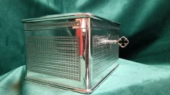 Pamono Antique Sugar Bowl with Star of David and Gold & Silver Plating from Arthur Krupp AG, Bernsdorf, 1920s><noscript><img width=