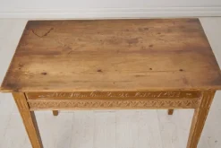 Pamono Antique Swedish Gustavian Console Table with Carved Decor><noscript><img width=