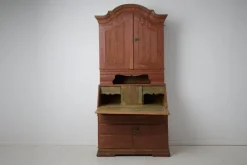Pamono Antique Swedish Rococo and Gustavian Style Secretary Cabinet><noscript><img width=