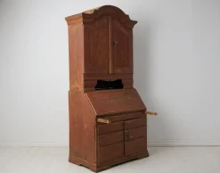 Pamono Antique Swedish Rococo and Gustavian Style Secretary Cabinet><noscript><img width=