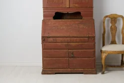 Pamono Antique Swedish Rococo and Gustavian Style Secretary Cabinet><noscript><img width=
