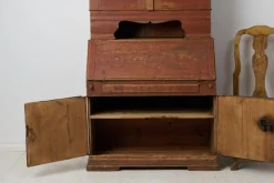Pamono Antique Swedish Rococo and Gustavian Style Secretary Cabinet><noscript><img width=