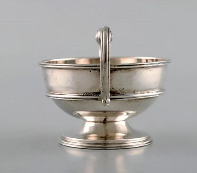 Hot Pamono Antique Swedish Silver Salt Cellar