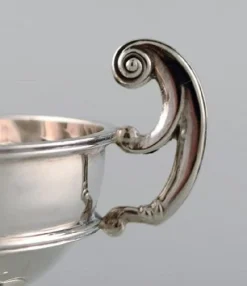 Hot Pamono Antique Swedish Silver Salt Cellar