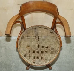 Pamono Antique Swivel Desk Chair from Thonet, 1900><noscript><img width=