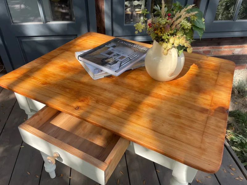 Outlet Pamono Antique Table in Fir, 1890s