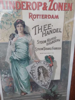 Outlet Pamono Antique Tea Advertising Poster, 1890s